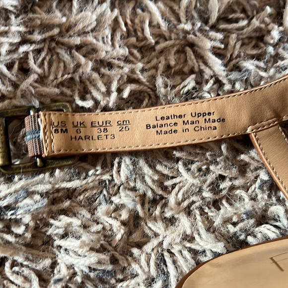 Franco Sarto Brown Open Heeled Sandal - Picture 4 of 6